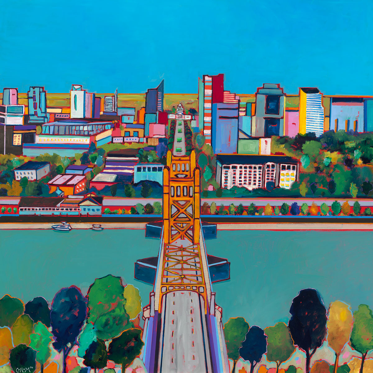 Above Sacramento Print