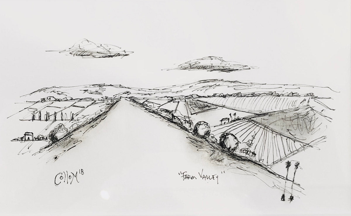 Farm Valley Field Sketch