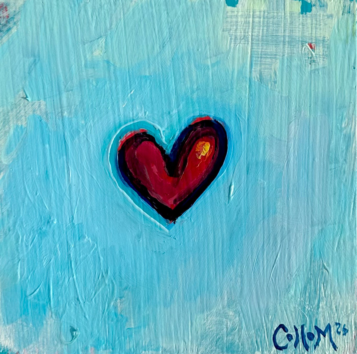 Heart Series on Wood Panel