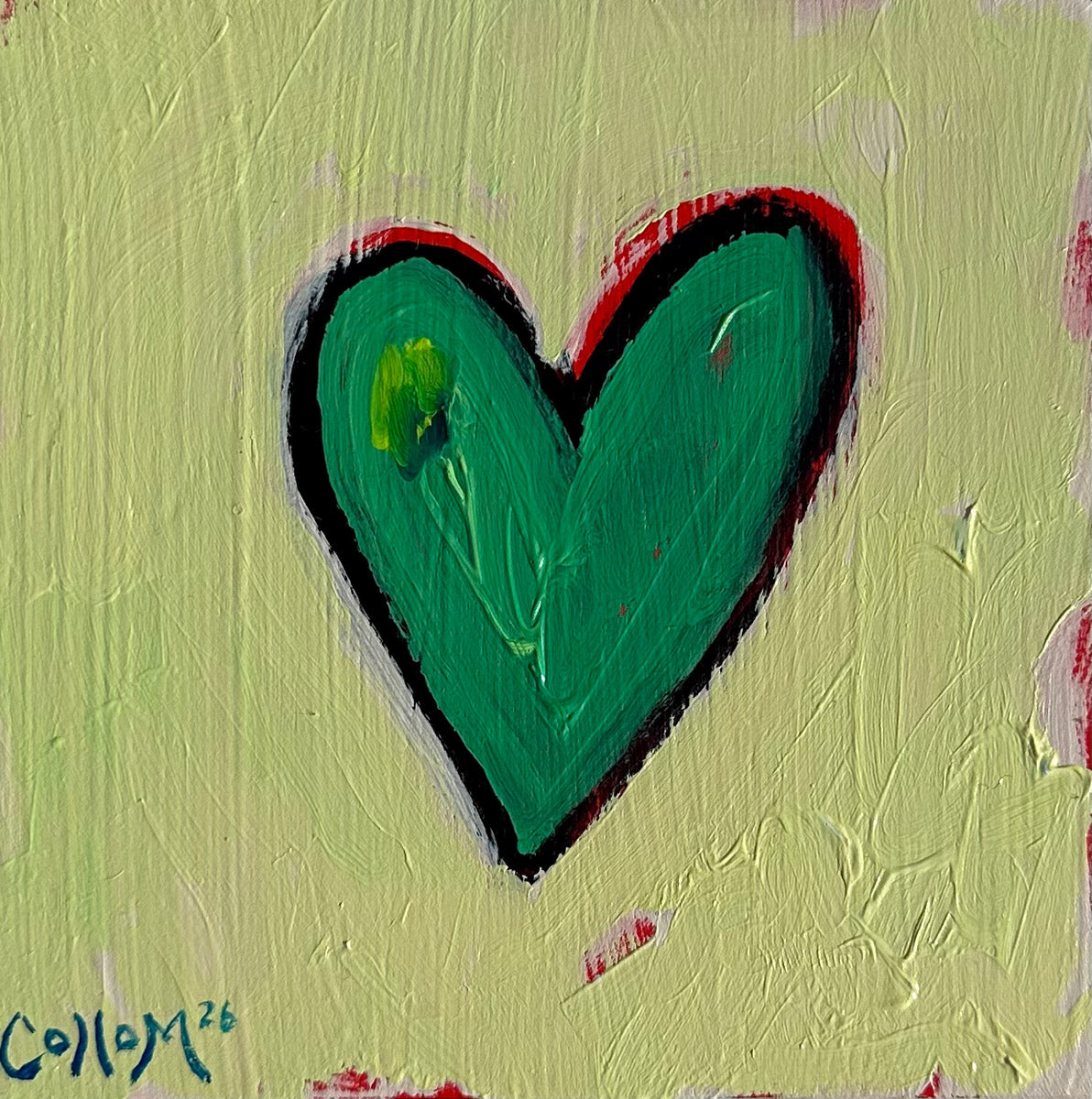 Heart Series on Wood Panel
