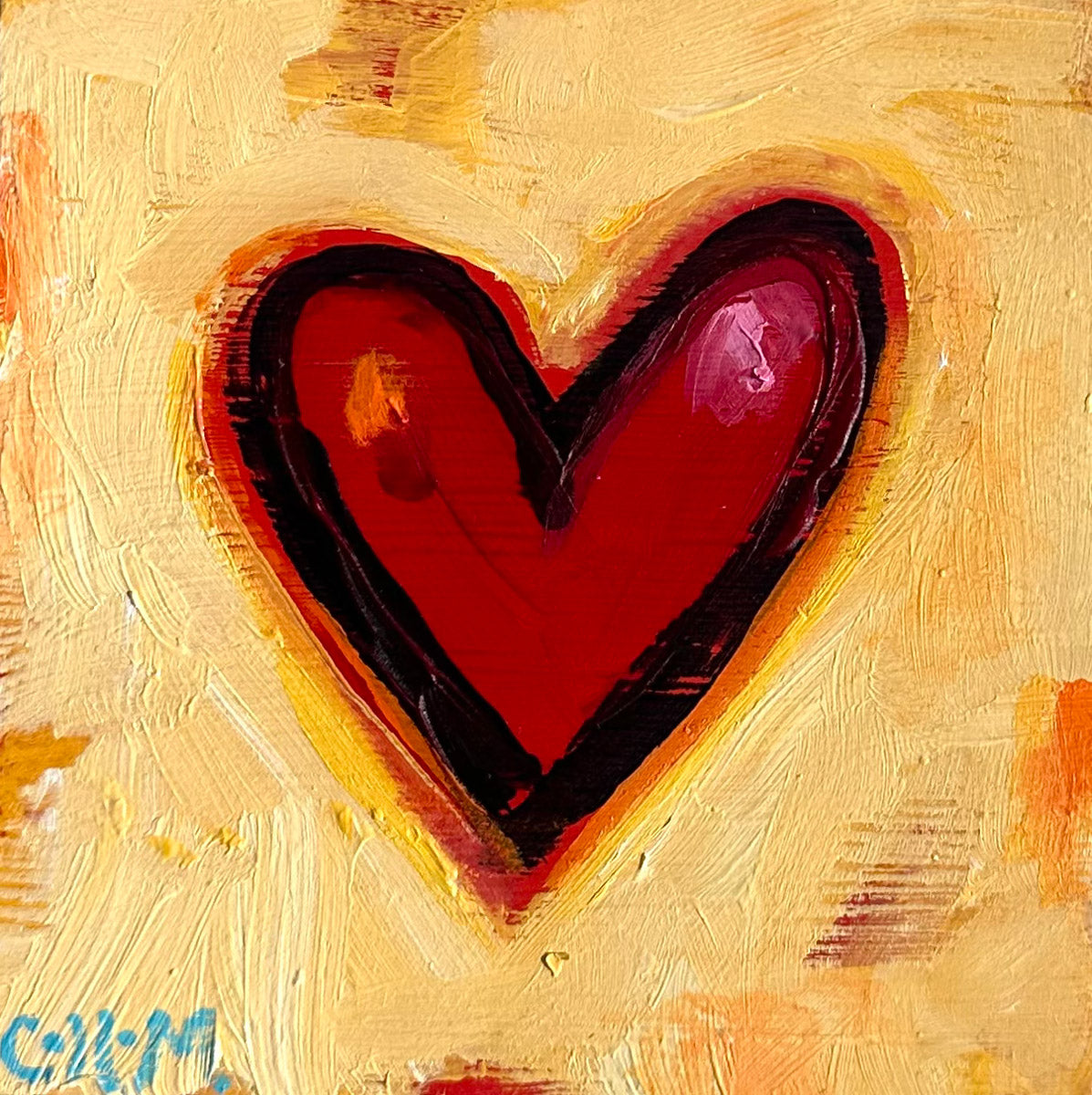 Heart Series on Wood Panel