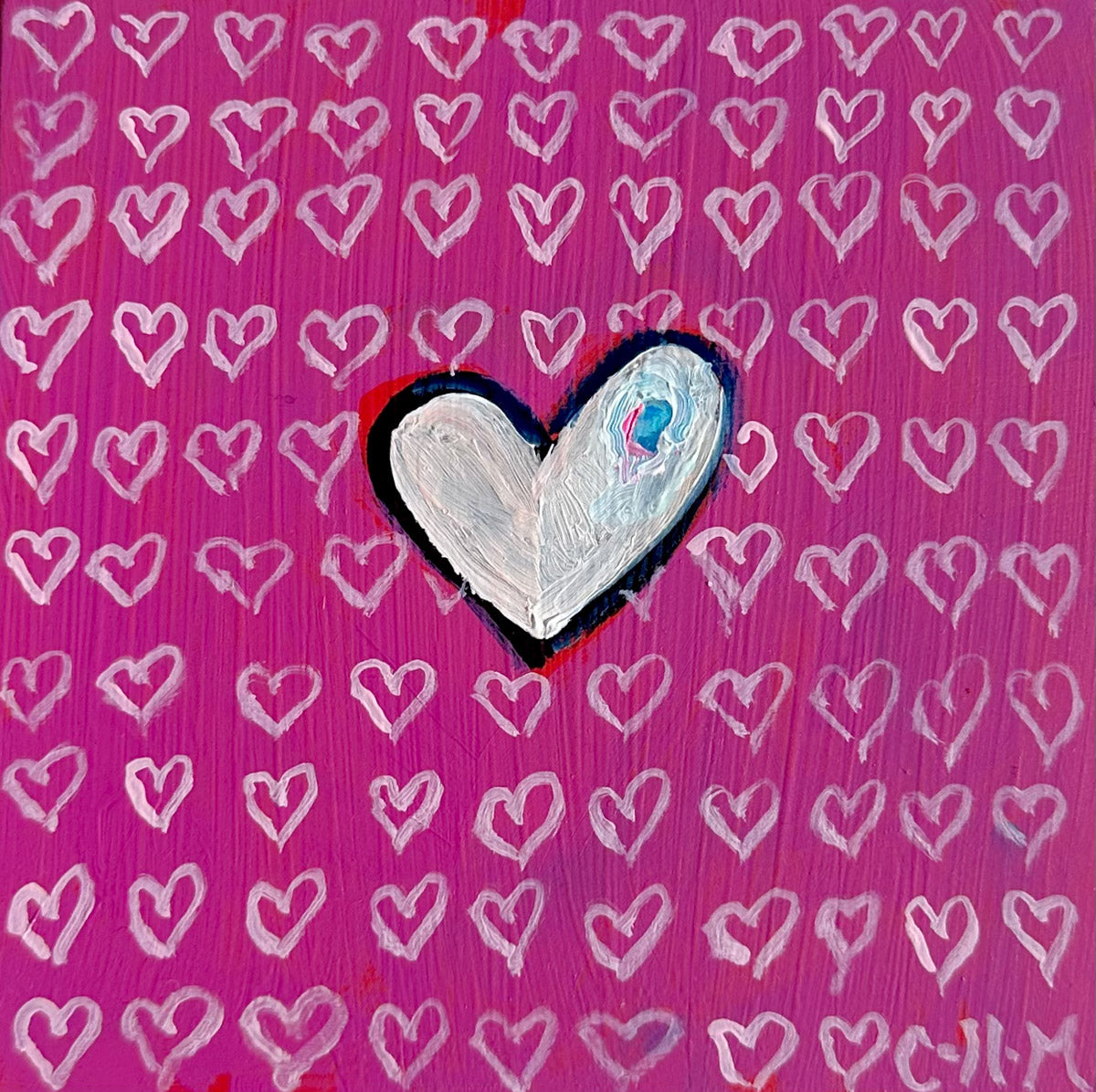 Heart Series on Wood Panel