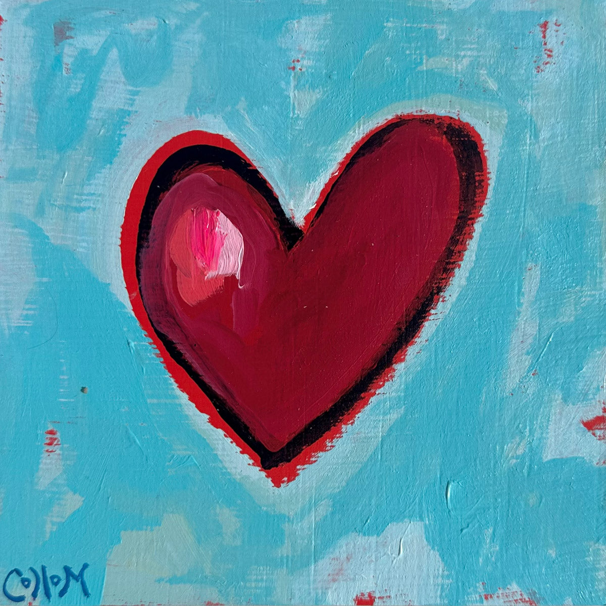 Heart Series on Wood Panel
