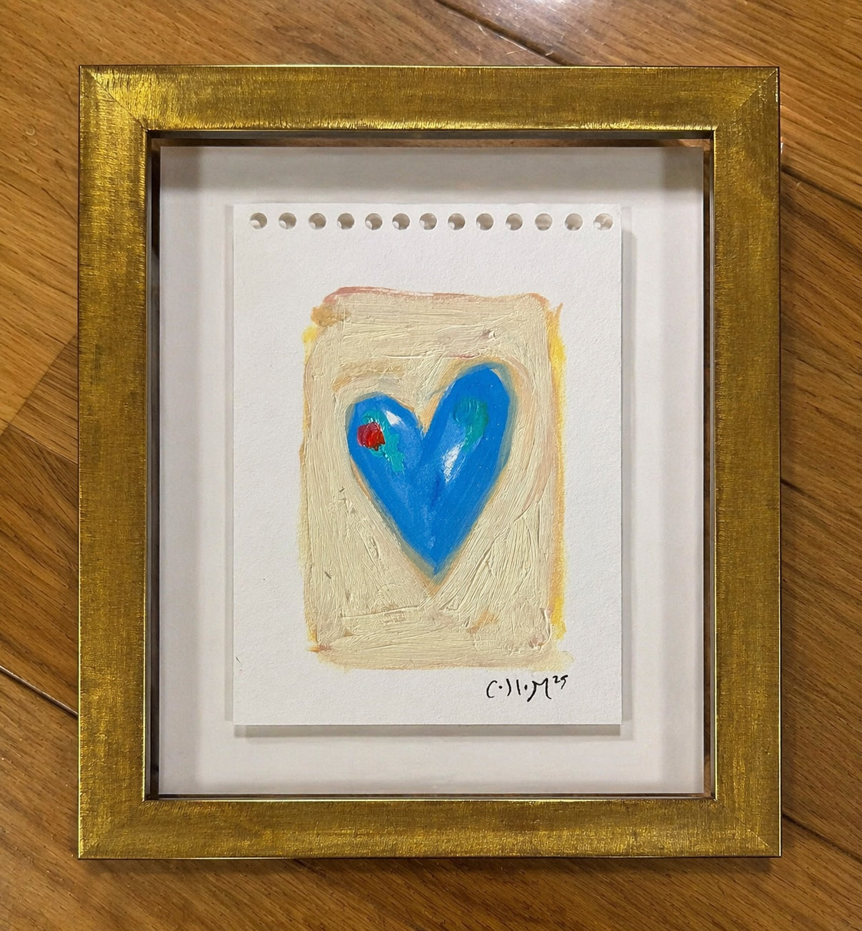 Heart Series in Golden Frame