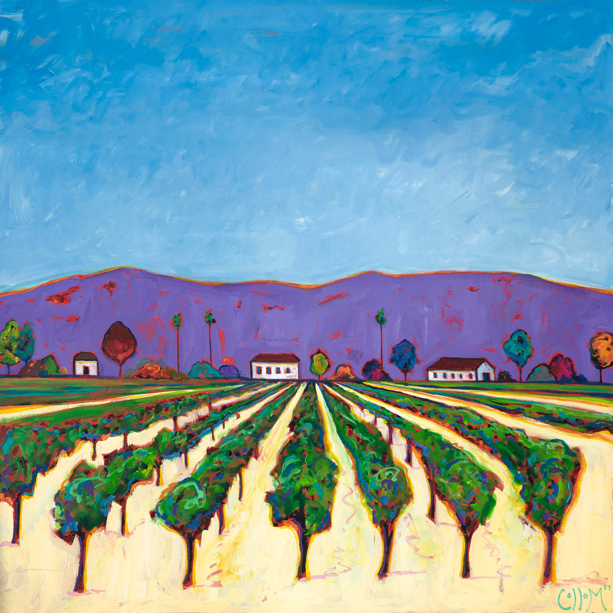 Purple Hills Vineyard Print