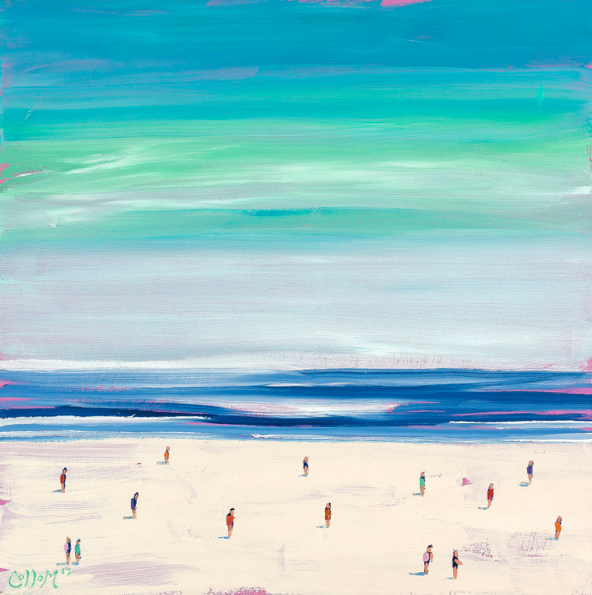 Teal Beach Print