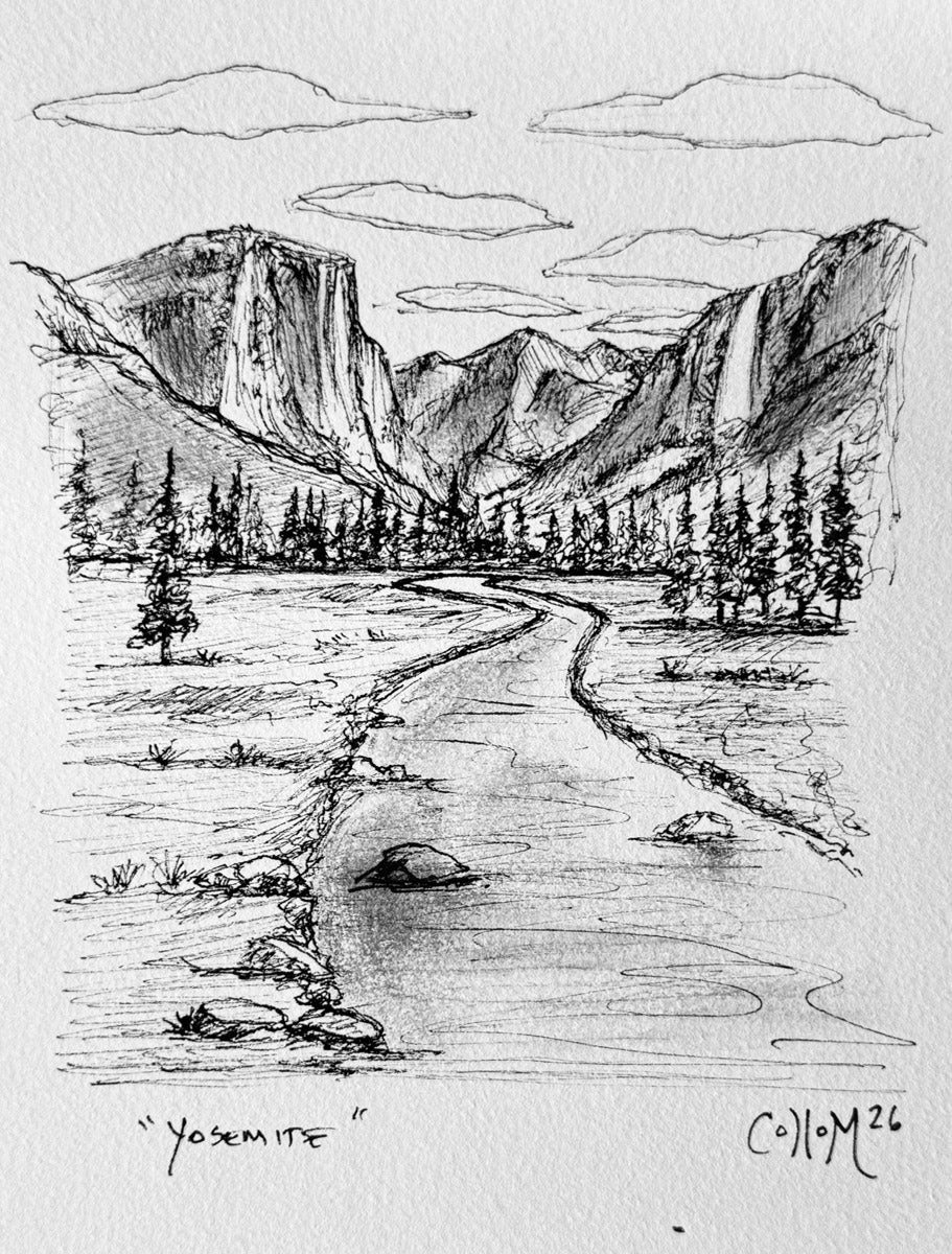 Yosemite 2 Field Sketch